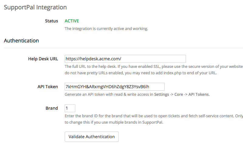 WHMCS Integration Configuration