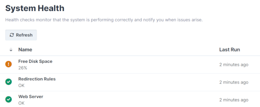 System Health Checks